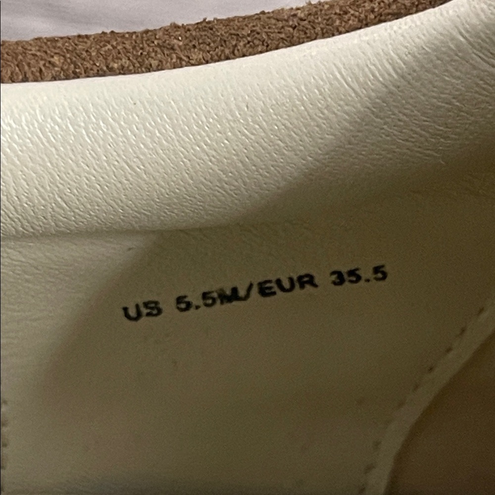 Vince Woman’s Suede & Leather Low-Top Sneakers – Size 5.5 Taupe/Cream - Picture 8 of 8